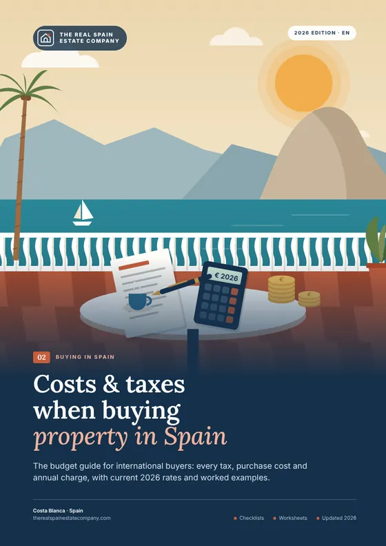 Costs & taxes when buying property in Spain