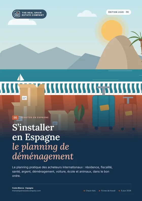 S’installer en Espagne le planning de déménagement