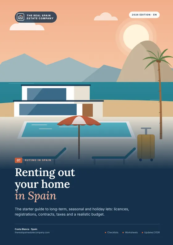 Renting out your home in Spain