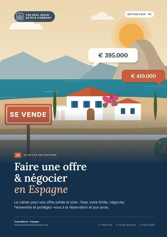 Faire une offre & négocier en Espagne
